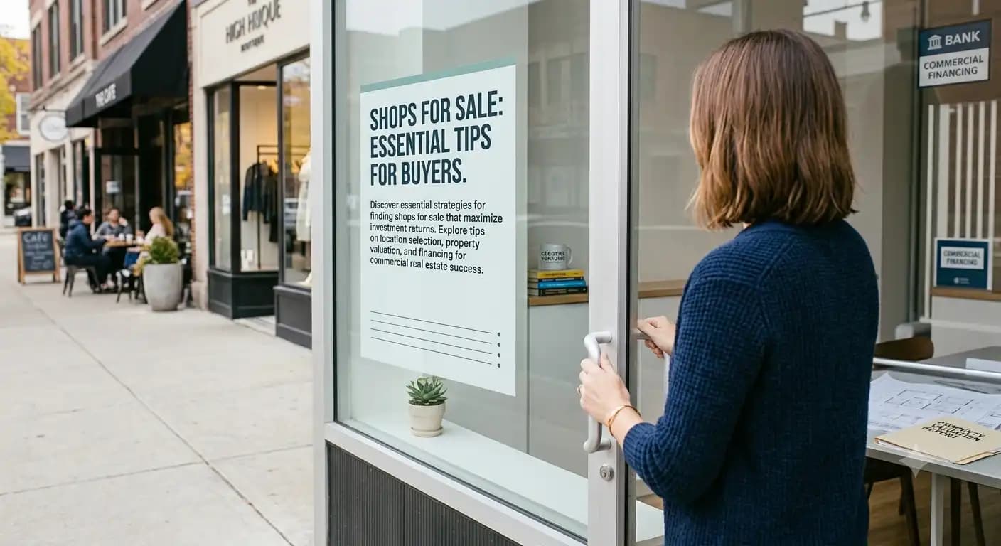Shops for Sale: Essential Tips for Buyers