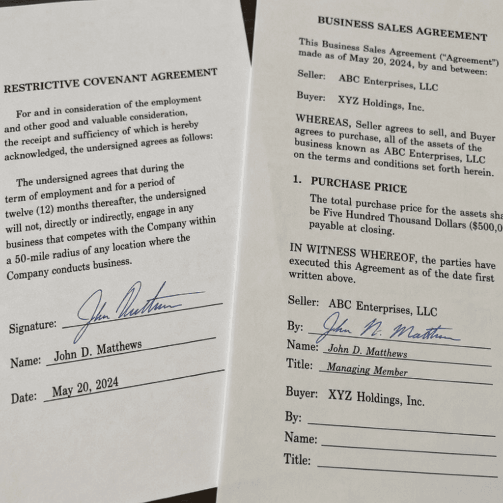 Sales and Purchase Agreement for Business Essentials